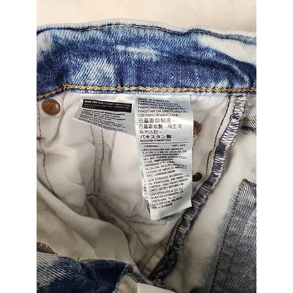 Levi's Premium Skinny Taper Jeans Mens Size 30x30 White Denim Measures 28x27 - Picture 13 of 16